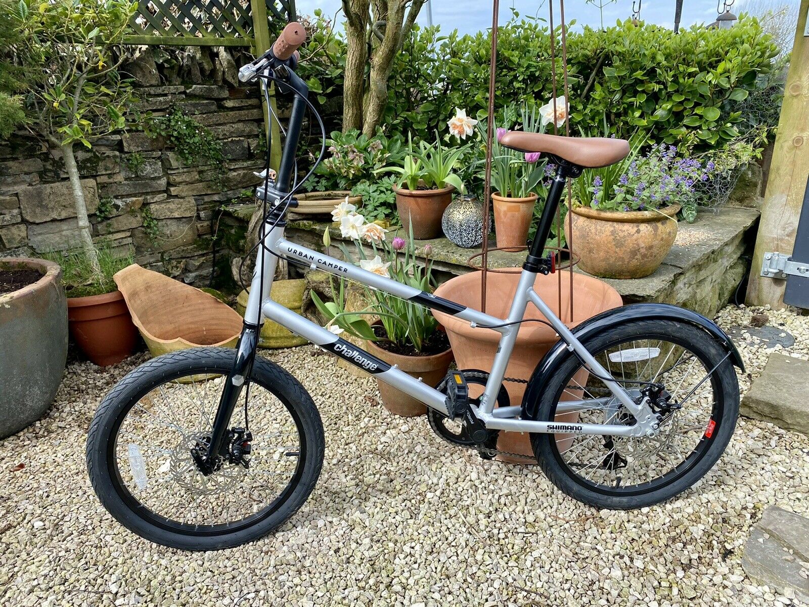 urban camper bike CHALLENGE 20 INCH WHEEL SIZE UNISEX URBAN CYCLING>>BICYCLES>>CYCLO CROSS / GRAVEL BIKES Rennrad Enik Falzarego mit Color:Matte Pewter