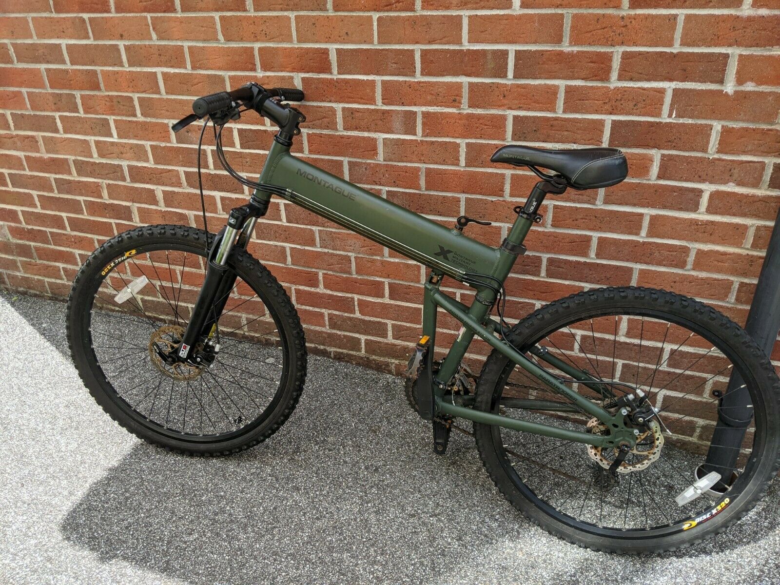 Used Montague Paratrooper 20" Foldable Green Mountain bike  - Folding Bikes 4U