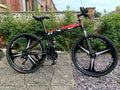Firefly  26" 21-speed Foldable Mountain Bicycle - Black/Red - Folding Bikes 4U