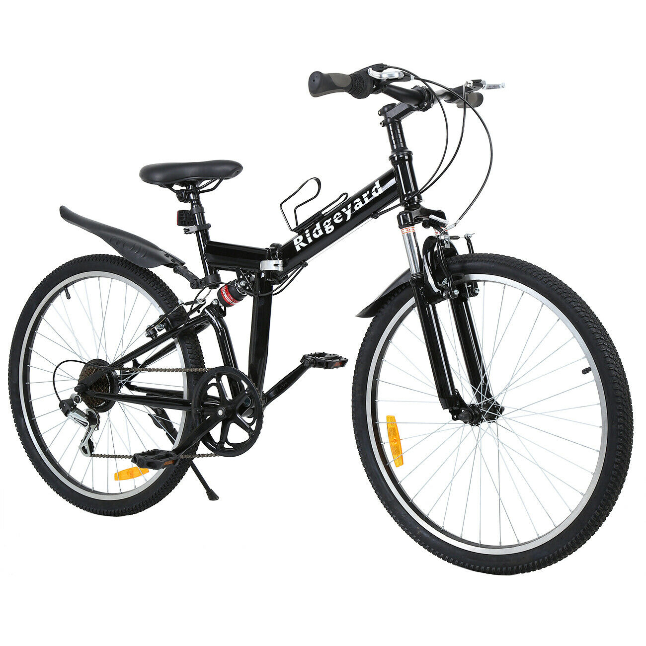 Ridgeyard 26" Inch SHIMANO 7 Speed Folding Mountain Bike Foldable MTB Bicycle UK - Folding Bikes 4U