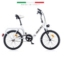 20 Folding Folding Car Bike 1 Speed Aurelia 321 White Dino Bikes - Folding Bikes 4U