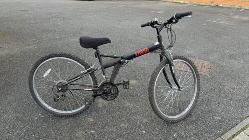 pakka mountainbike Ammaco Pakka Foldable Mountain Bike 26” Wheel Full Size Matt Black 18 – Folding Bikes 4U