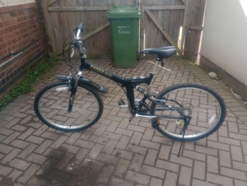 Pakka XLFS folding mountain bike VGC 26" wheels full suspension black - Folding Bikes 4U