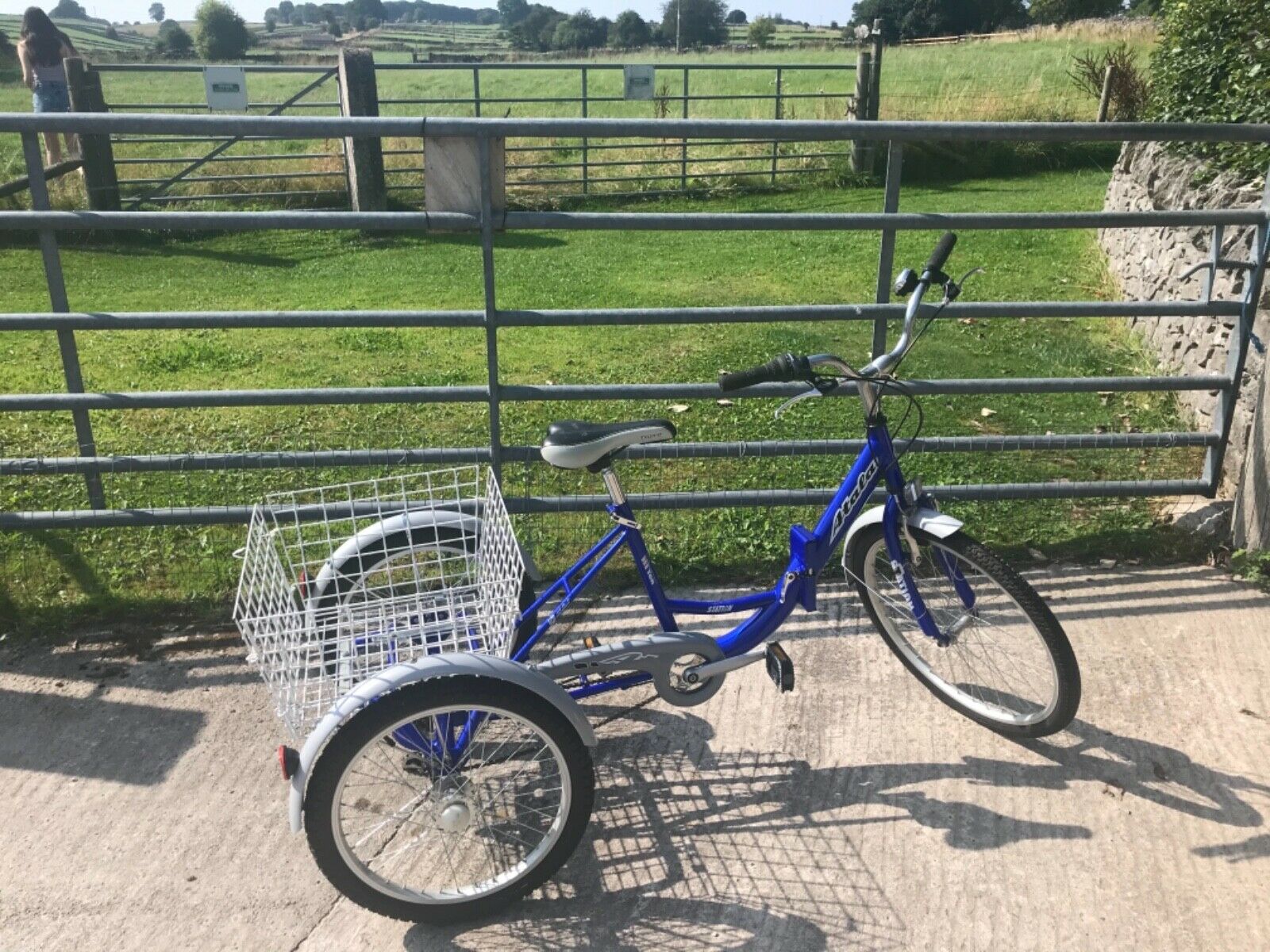 Atala Adult/ Teen Folding Adult Tricycle, Blue, Used, Good Condition. - Folding Bikes 4U