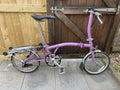 BROMPTON S3R FOLDING BIKE. PURPLE HAZE. EXCELLENT CONDITION. Full Working Order - Folding Bikes 4U