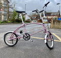 Big Fish Carnielli Foldable commuter bicycle, retro classic look Pink - Folding Bikes 4U