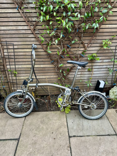 Brompton 3-Speed folding bike w Raw Finish - BS6102-1992, EN 14764:2005 - Folding Bikes 4U