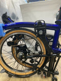Brompton Blue Nickel, Limited Edition - 1 of only 125 made - 2022 C Line - Folding Bikes 4U