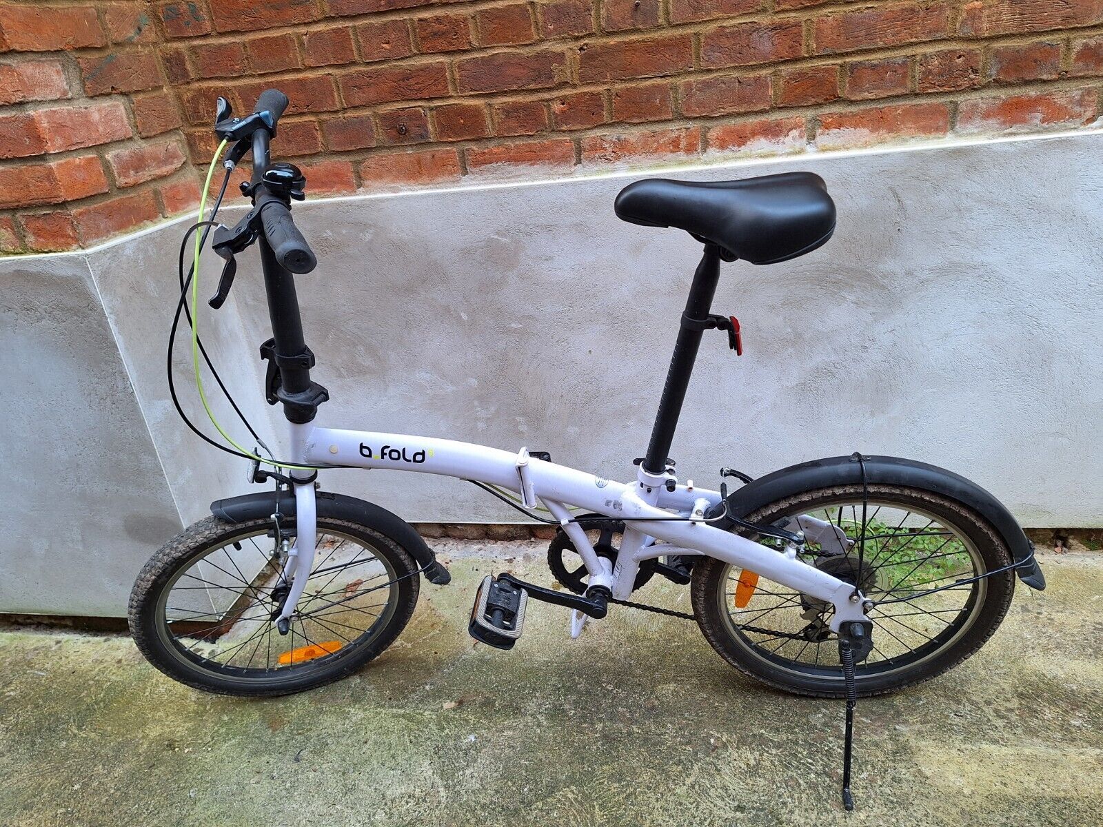 Btwin Folding Bike BFold 5 White - Folding Bikes 4U