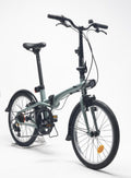 Btwin Folding Bike. Tilt 500. Chlorophyll green - Folding Bikes 4U