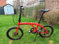 Carrera Intercity Folding Bike 8-Speed With Disk Brakes In Red - Folding Bikes 4U