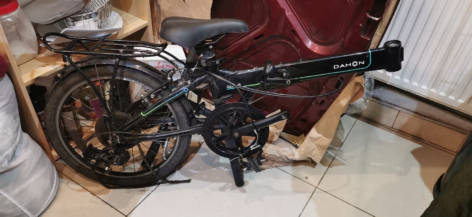 Dahon Mariner D8 folding bicycle - Black - barely used - commuter bicycle - Folding Bikes 4U