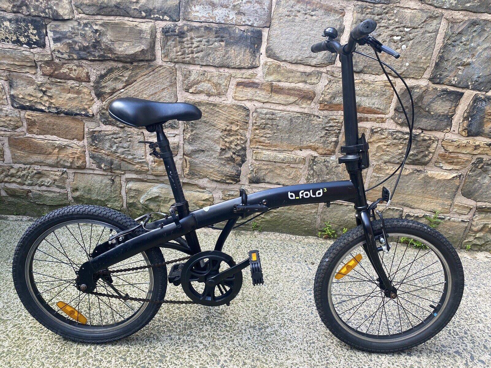 Decathlon B Fold 3 Bike - Black Folding Bicycle - Folding Bikes 4U