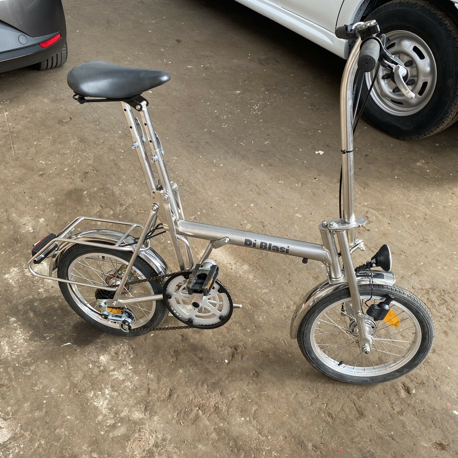 Di Blasi Vintage Folding Bike Bicycle Yachting Marine Grade Stainless - Folding Bikes 4U