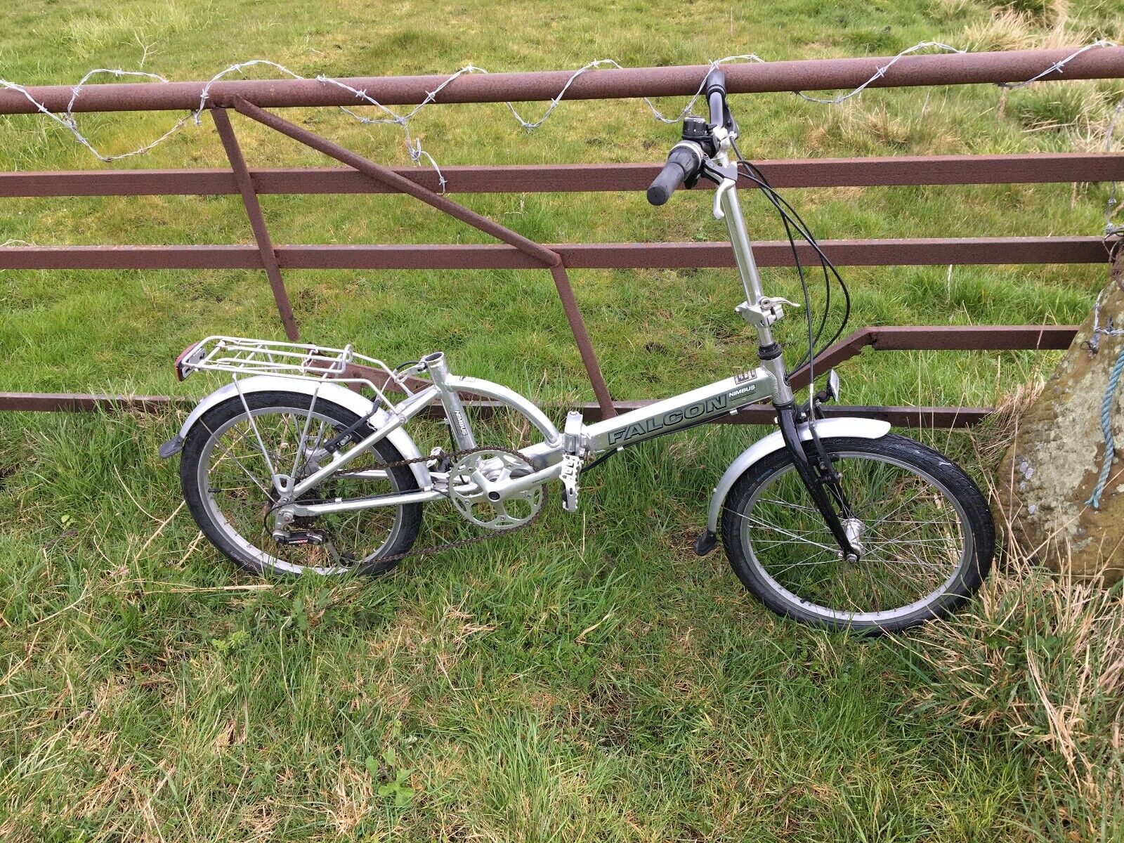 Falcon Nimbus super light - Bike 6 Shimano gears silver 12'' wheels. Fold up - Folding Bikes 4U