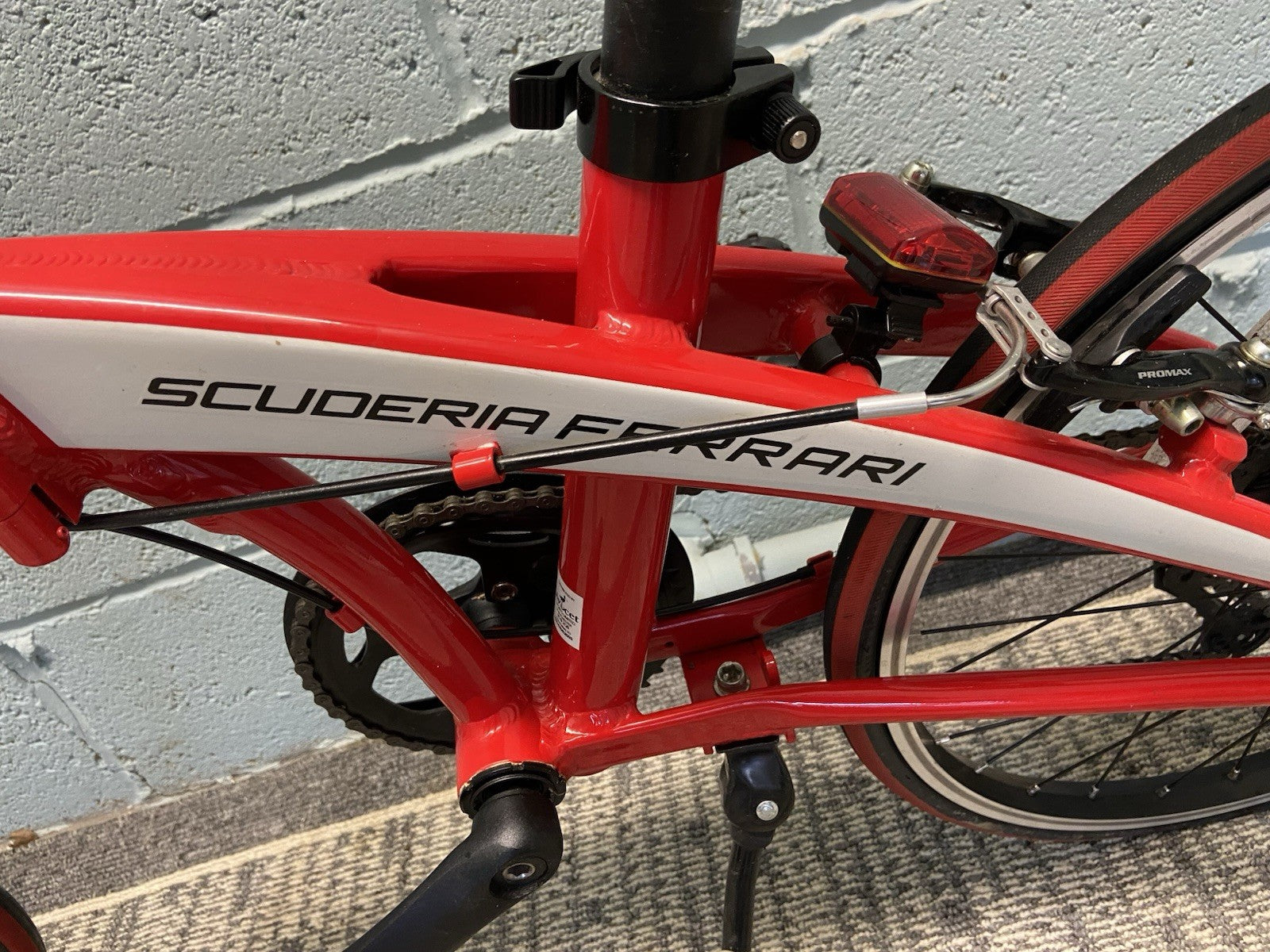 Ferrari Scuderia Red Folding Bike- Used Twice-Excellent Condition Free Delivery - Folding Bikes 4U