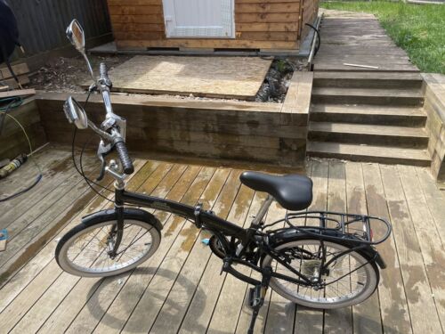 Freespirit Darley Black Unisex Bike - 6 Speed, 20" Wheel - Folding Bikes 4U