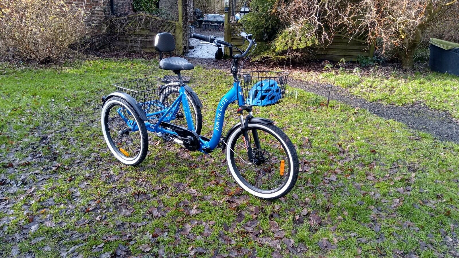 JORVIK ELITE JET-1-24 ADULT TRICYCLE low step through MANUAL folding tricycle  - Folding Bikes 4U