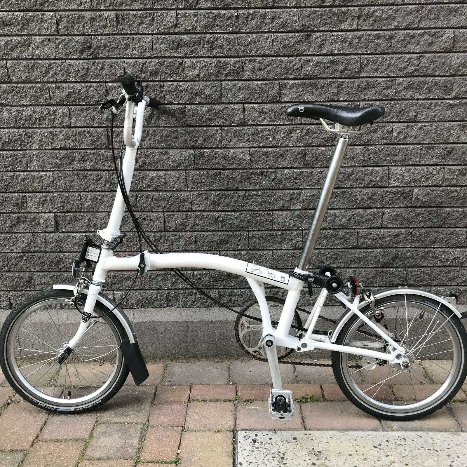 KING FRANK BROMPTONS: Brompton M3L White - Global Shipping - Folding Bikes 4U
