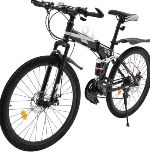 Levkitch 66.04 cm Adult Folding Mountain Bike 21 Speed - Folding Bikes 4U