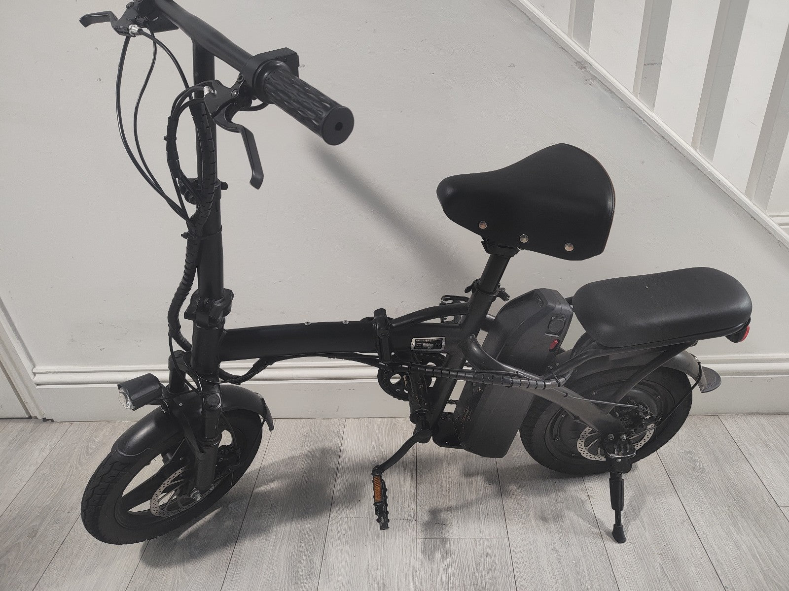 M-Ding 14” Folding Electric Bike Ebike 48V Tubeless Tyres Commuter 3 Speed - Folding Bikes 4U