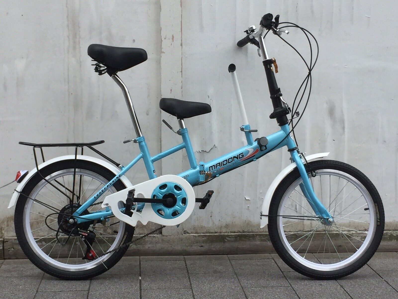 Maidong folding child carrier bike with child seat small/medium - Folding Bikes 4U