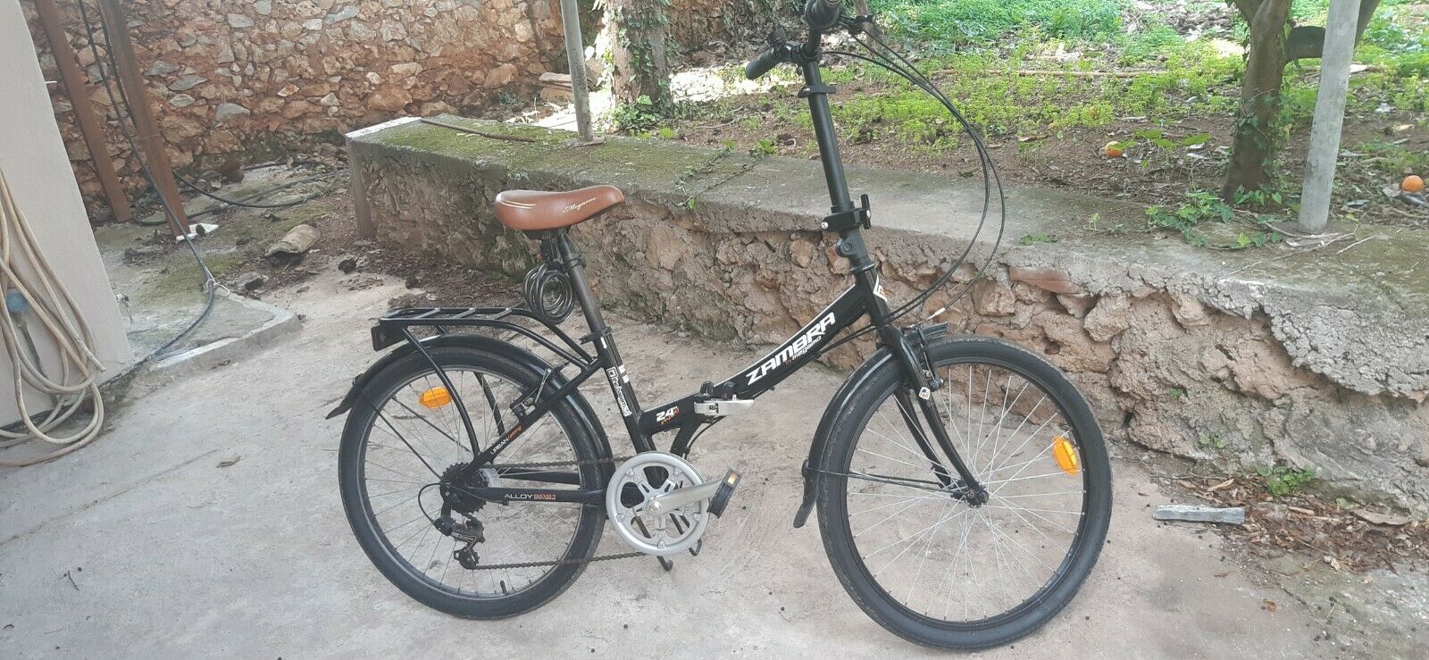 Megamo Zambra Maxi 24" Folding Bike black - Folding Bikes 4U