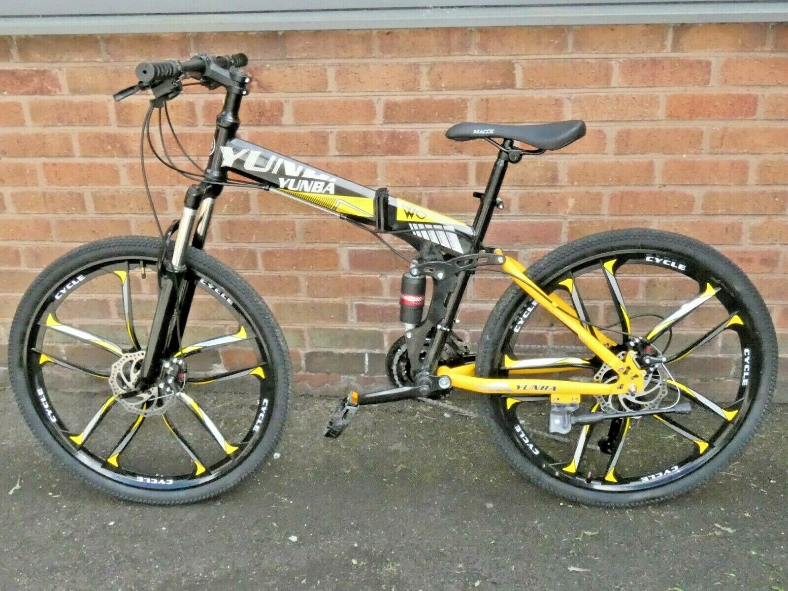 Mens FOLDING full suspension Mountain Bike Brand New "Yunba" 17" Frame - Folding Bikes 4U