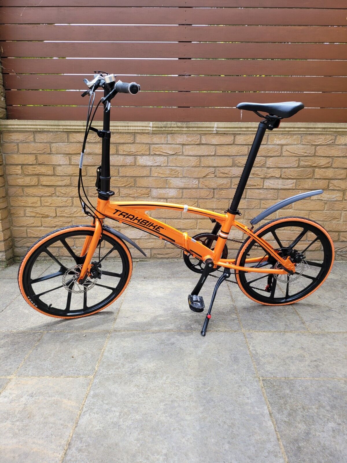 ORANGE TRAKBIKE City - 20" Aluminium Compact Folding 7 SPEED SHIMANO Bicycle - Folding Bikes 4U