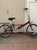 Phillips Parkway Folding Bicycle Bike Dark Red With Instructions - Folding Bikes 4U