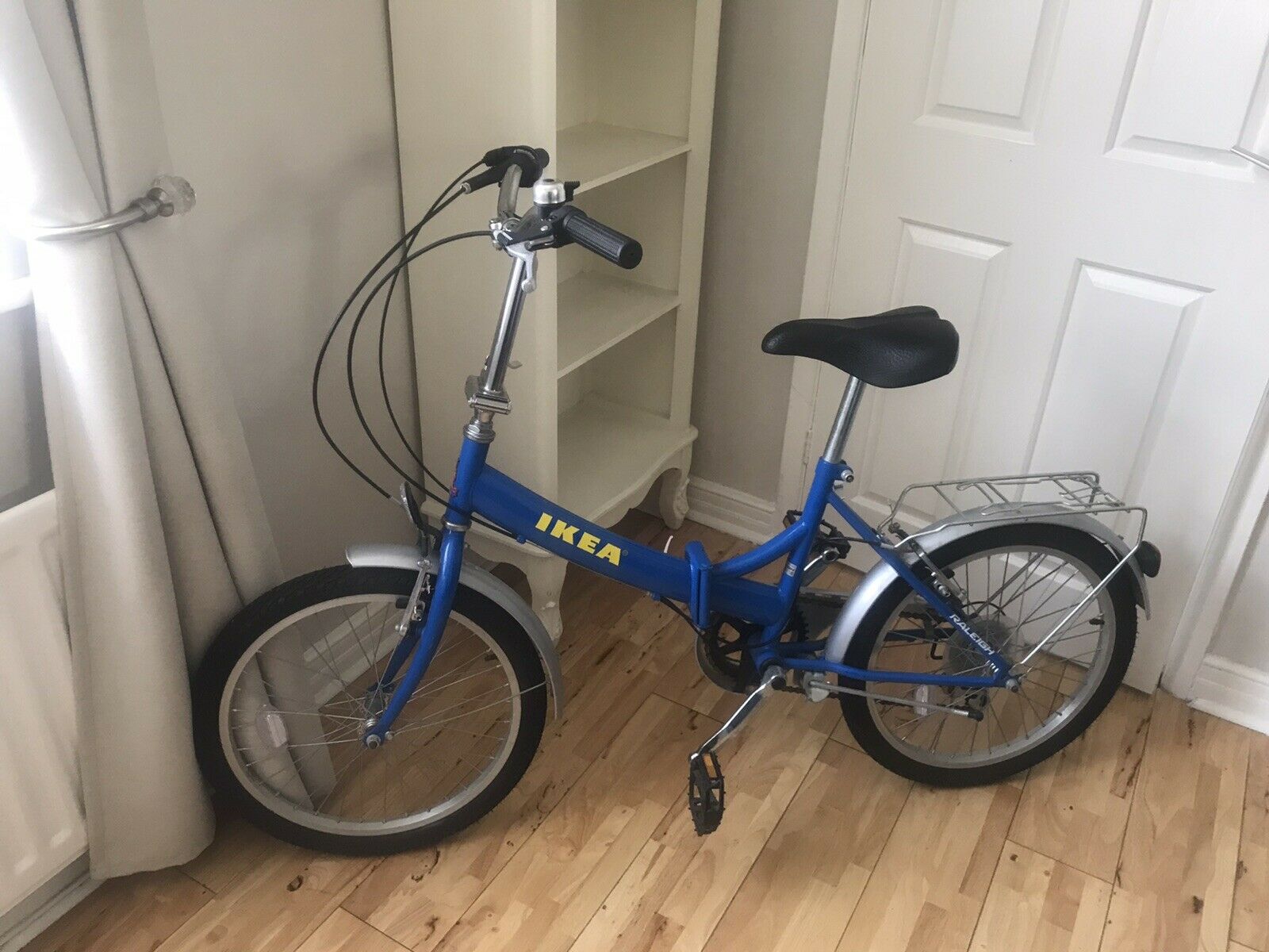 RARE IKEA RALEIGH KALIN ADULT FOLDING BIKE 20" WHEELS BLUE SHIMANO - Folding Bikes 4U
