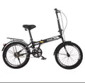 Rsnuo 20" Wheel 12kg Lightweight Alloy Folding City Bicycle - Black - Folding Bikes 4U