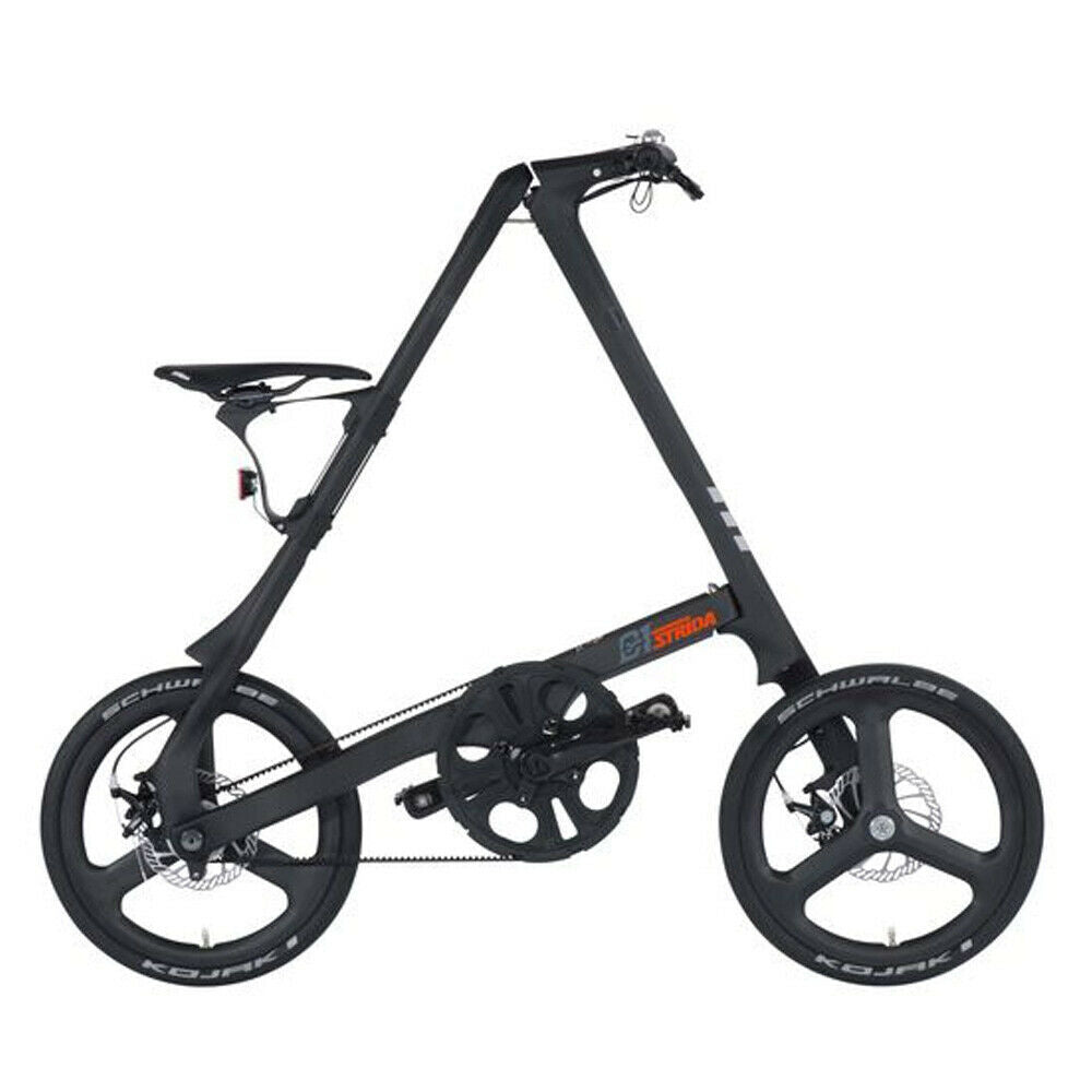 STRIDA C1 Carbon 18 Inches Folding Bike Citybike Black - Folding Bikes 4U