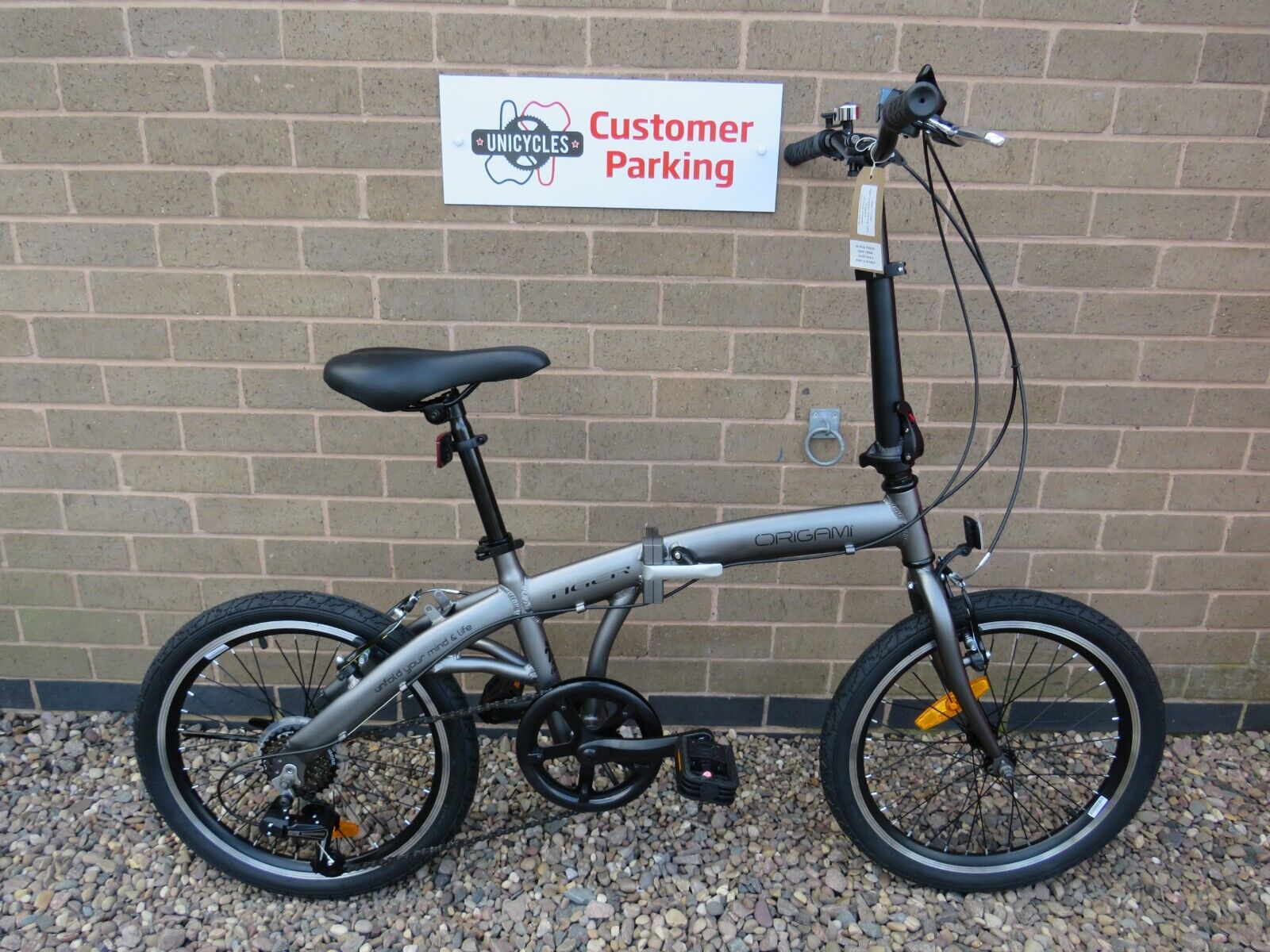 TIGER ORIGAMI FOLDING BIKE ALUMINIUM FRAME 20 INCH WHEELS EX SHOP DISP ref 17949 - Folding Bikes 4U