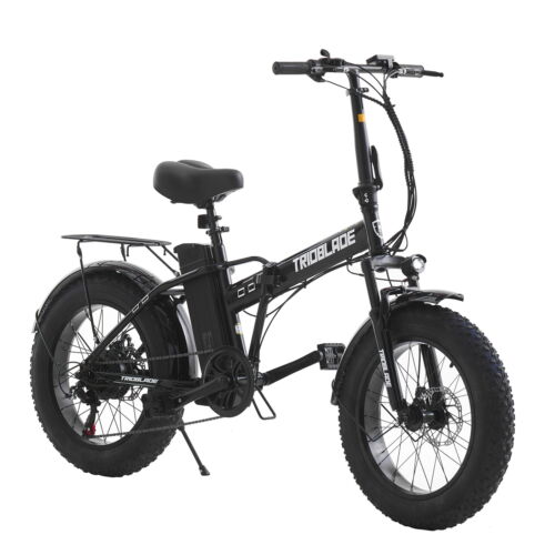 TRIOBLADE 20" Folding Electric Bike 36V 13Ah 250W City Ebike 15.5mph Fat Tire - Folding Bikes 4U