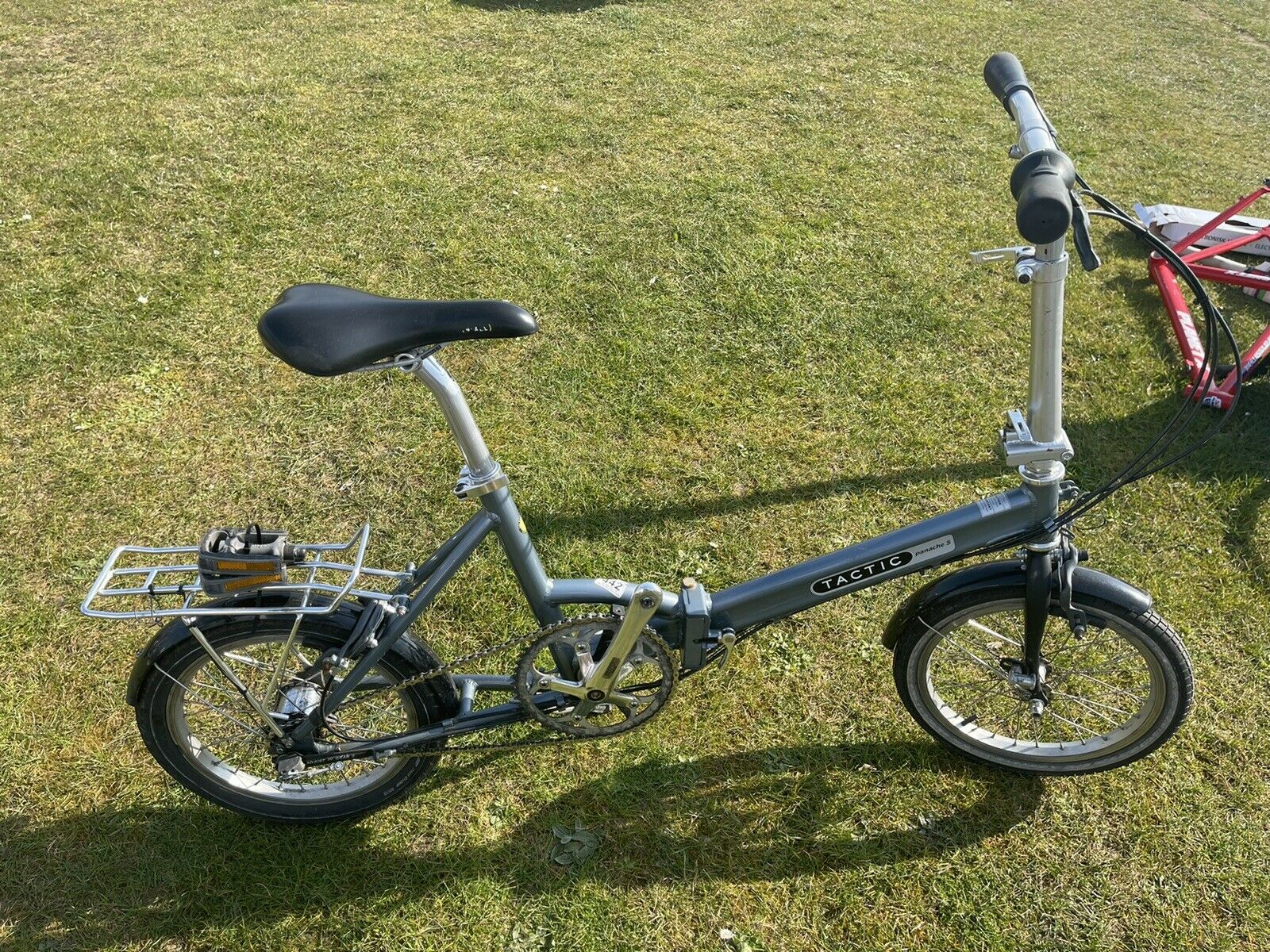 Tactic Panache 5 Folding Town City Bike 5 Speed Adult Size Bicycle - Folding Bikes 4U