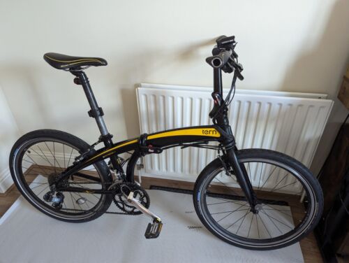 Tern Eclipse 7005 T6 P18 Folding Bike - Black & Yellow - Folding Bikes 4U