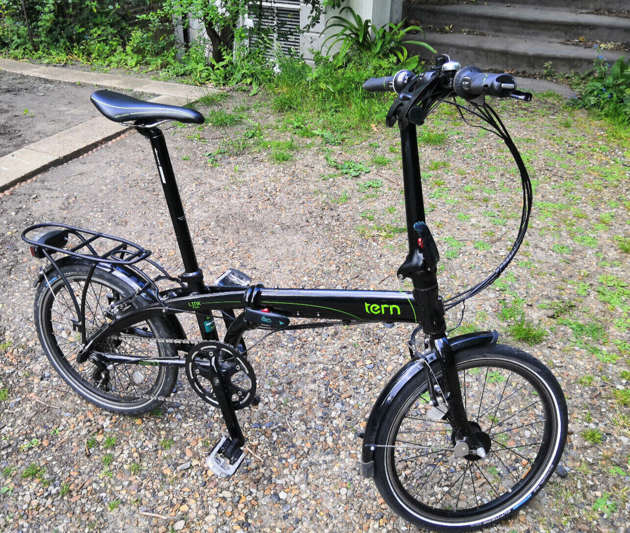 Used Tern link p24h Black folding bike - Folding Bikes 4U