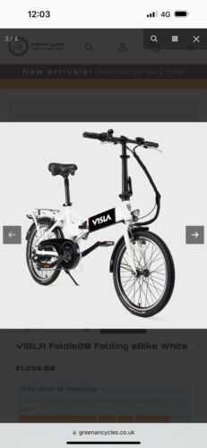 VISLA FOLDIE20 - Folding Electric Bicycle - NEW PRICE 1299£ - Folding Bikes 4U