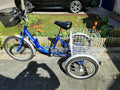 Viking Adult Folding Trike Tricycle with Basket, colour Blue, hardly used. - Folding Bikes 4U