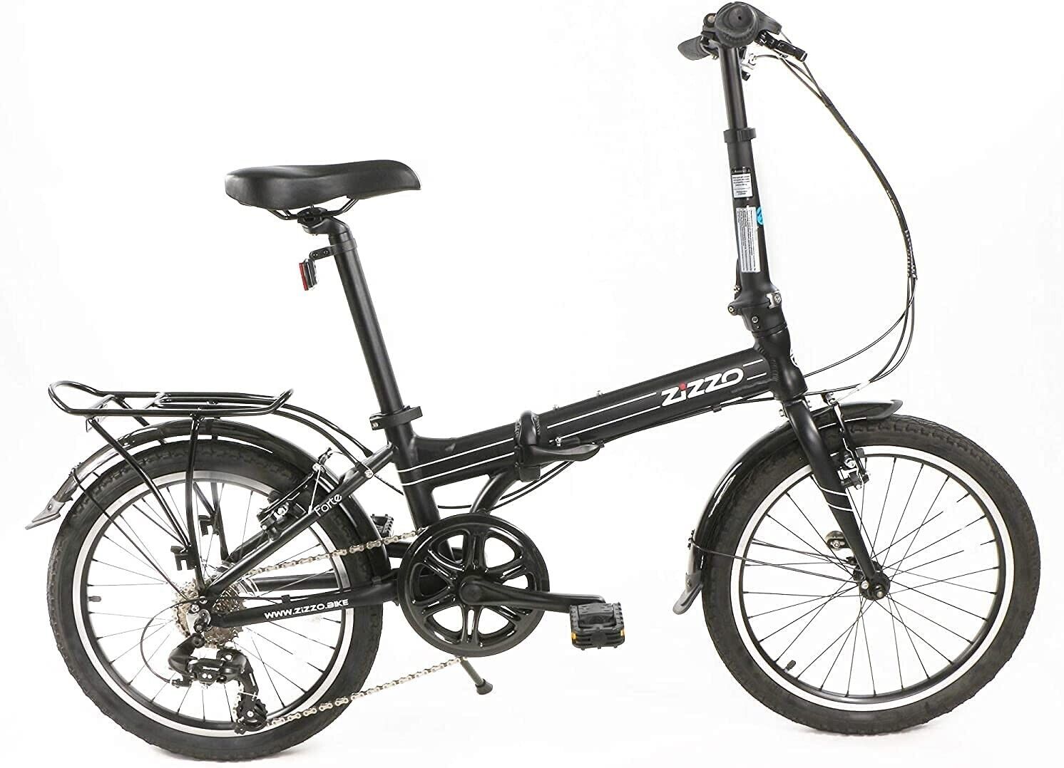 ZiZZO Forte Heavy Duty 29lb Folding Bike - Lightweight Aluminum Frame - Folding Bikes 4U