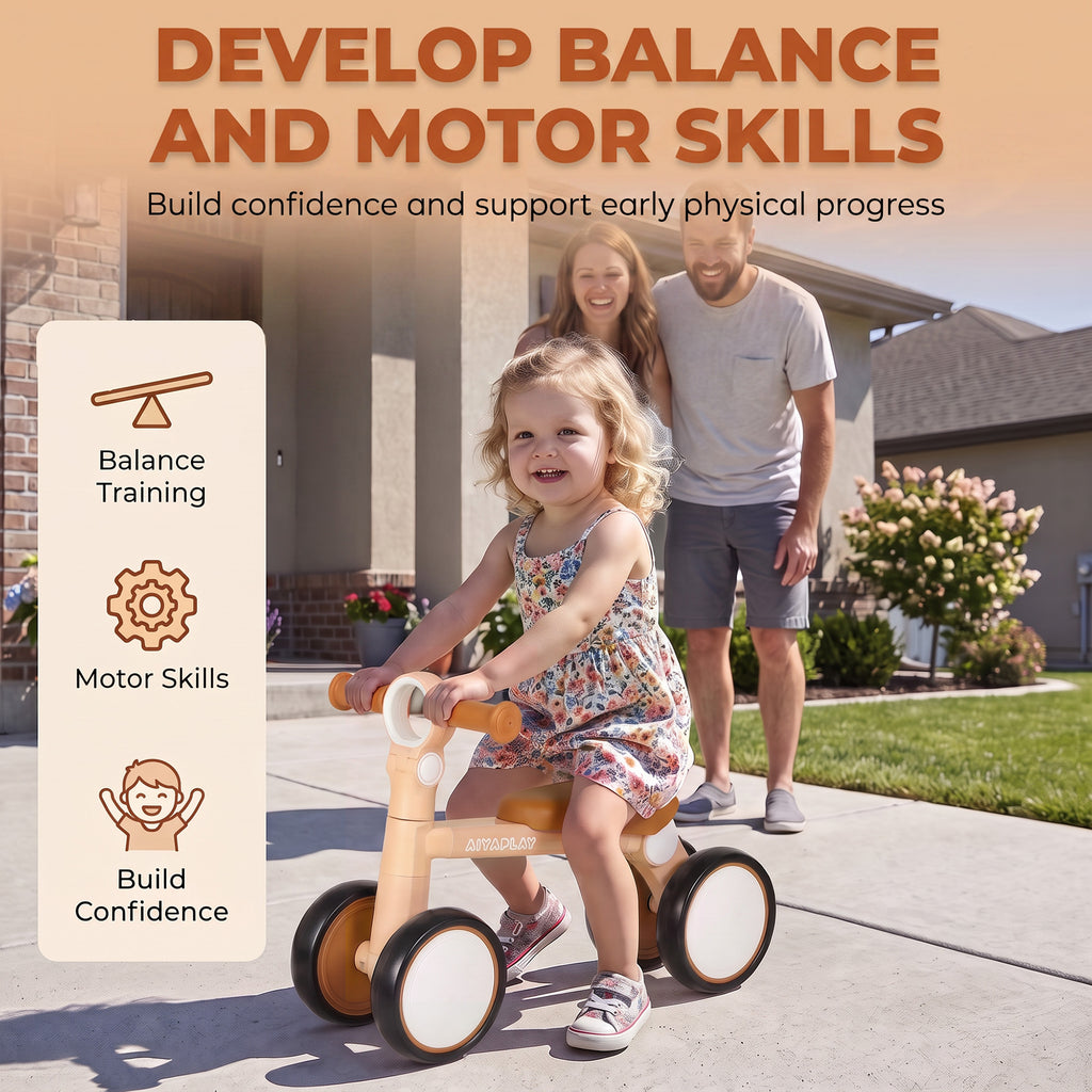 Balance Bike, Lightweight and Foldable Toddler Bike for 1-2 Years