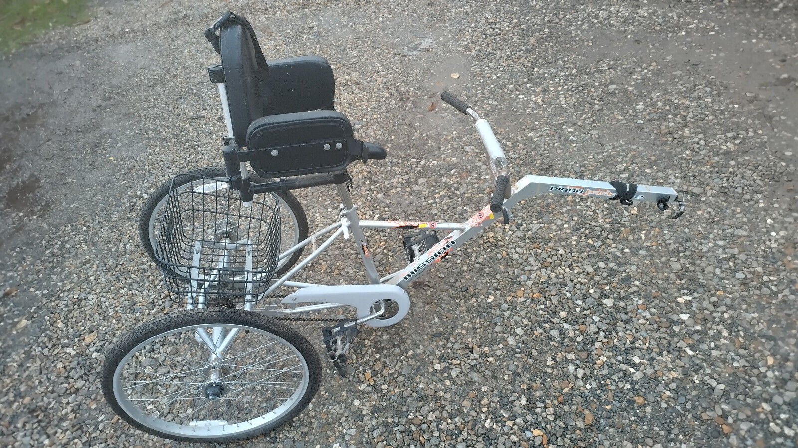 mission piggyback mk2 folding special needs childs bike trailer forest tag along - Folding Bikes 4U