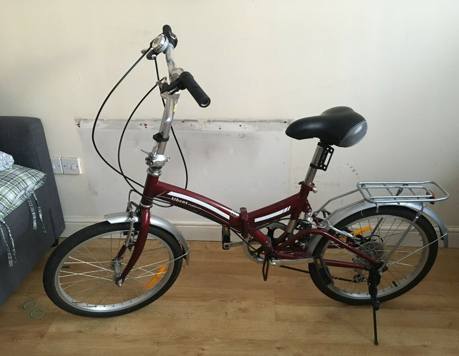 red folding bike- Athens explorer - Folding Bikes 4U