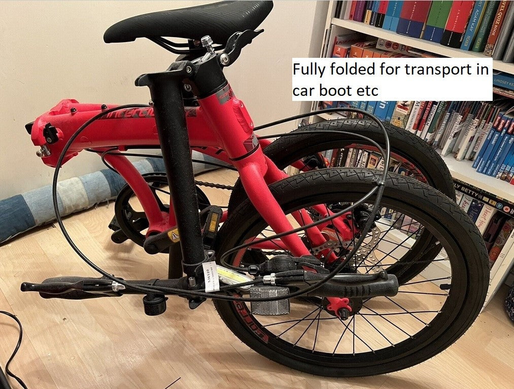 Carrera 20" Red Folding Bike – Very lightly used, see pics for full detail