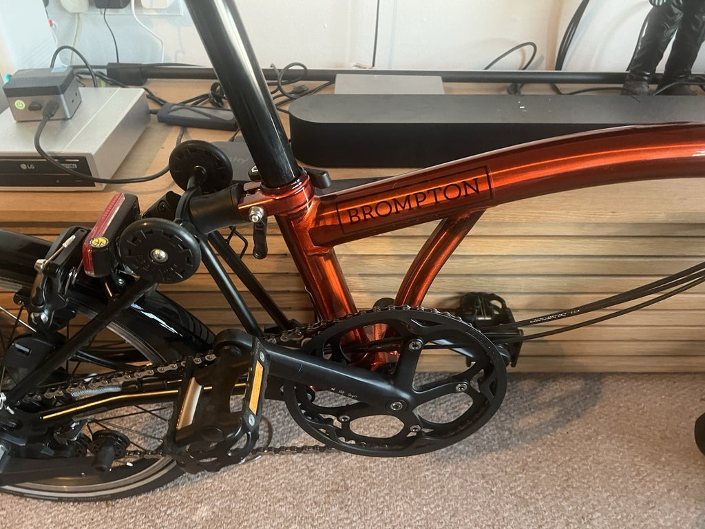 Brompton Flame Lacquer. Black Edition. 6 Speed. C line.