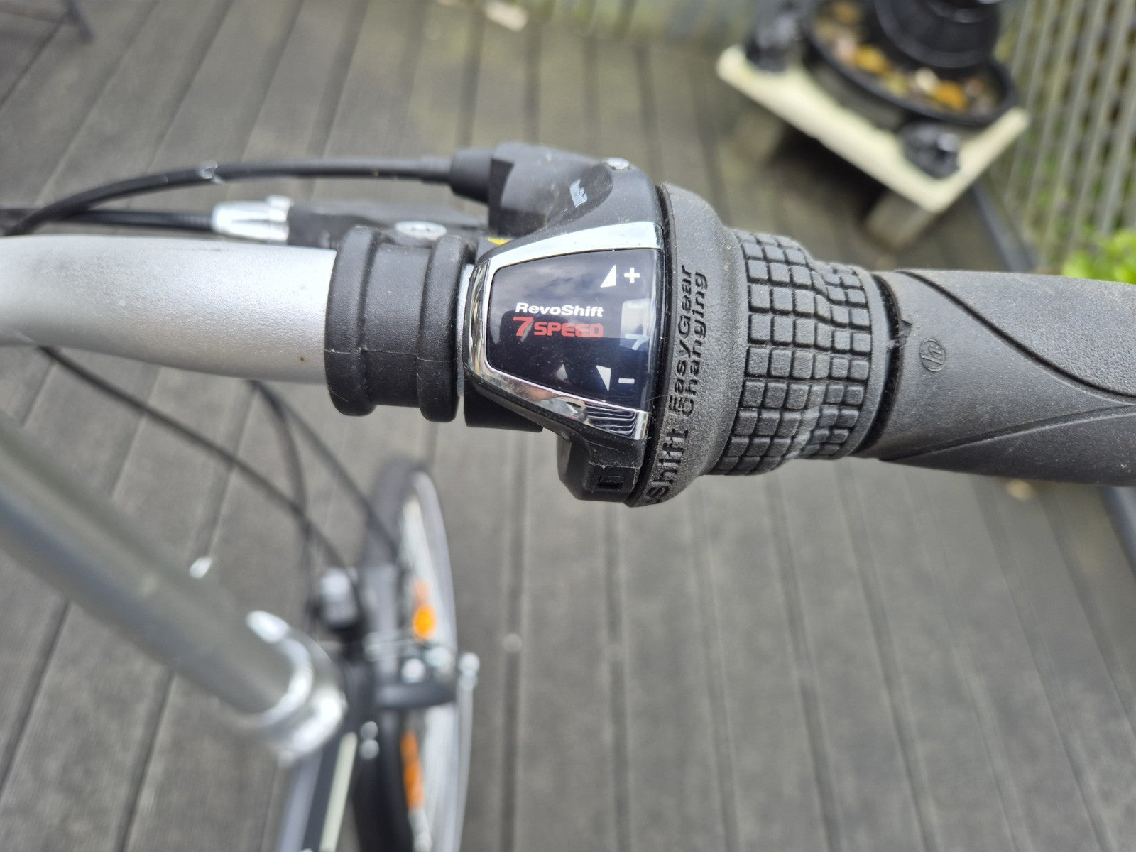 ORUS 20in Folding Bike Grey 7-Speed Grip Shifter V-Brakes Rear Rack