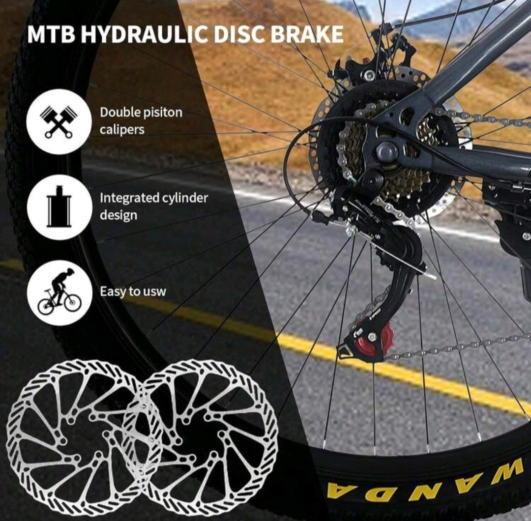 24"-27.5"Folding Mountain Bike 21Speed Full Suspension Bicycle For Men WomenGift