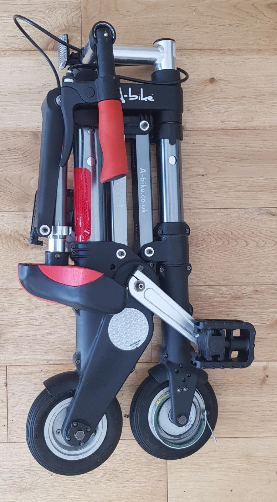 Rare Original A-bike folding bicycle designed by inventor Sir Clive Sinclair