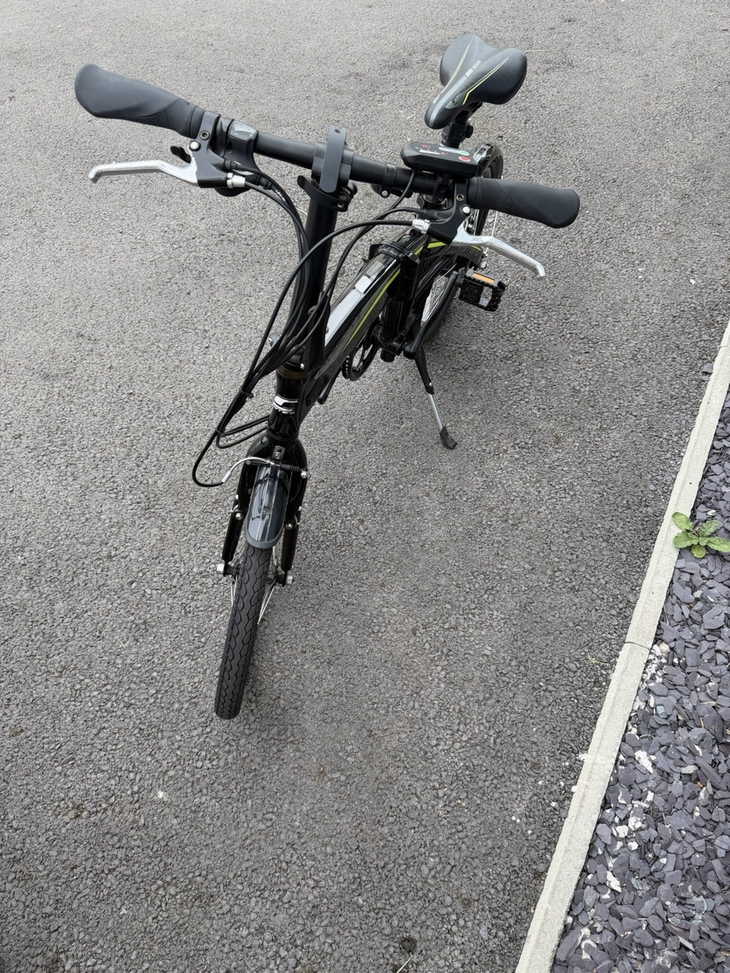 Carrera Crossfire 20in Folding Bike Black/Yellow 7-Speed BRAND NEW BATTERY